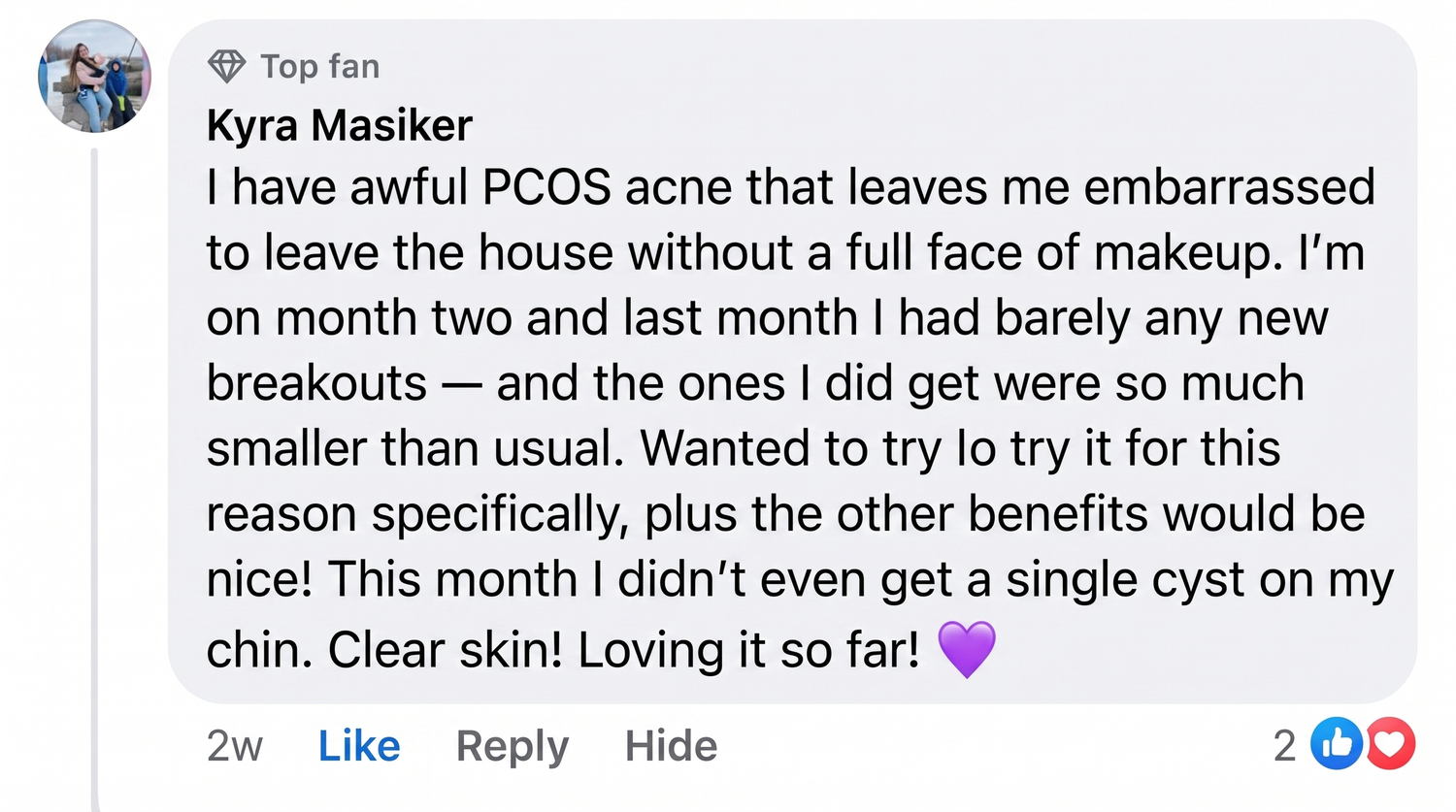 Customer testimonial