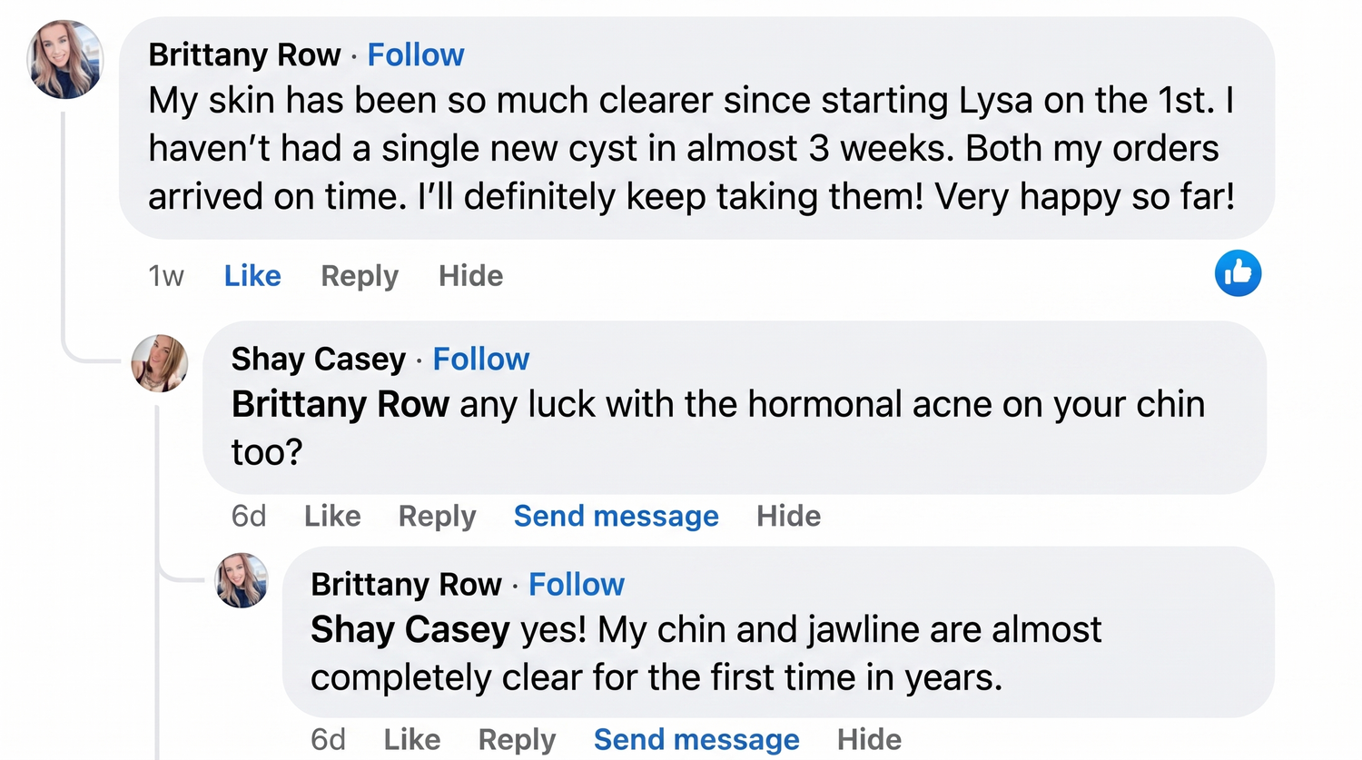 Customer testimonial