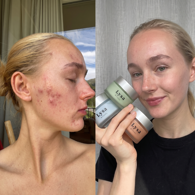 Erases acne in 9 days without chemicals
