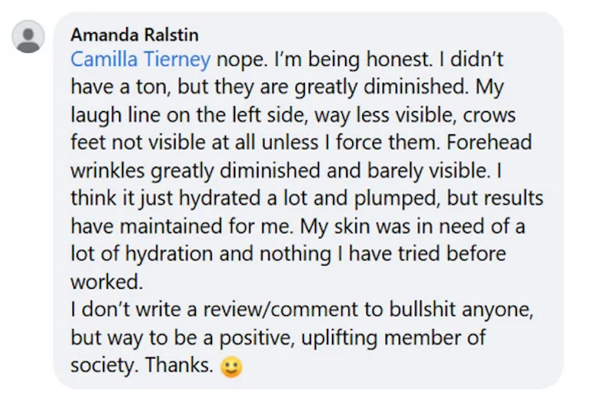 Customer testimonial