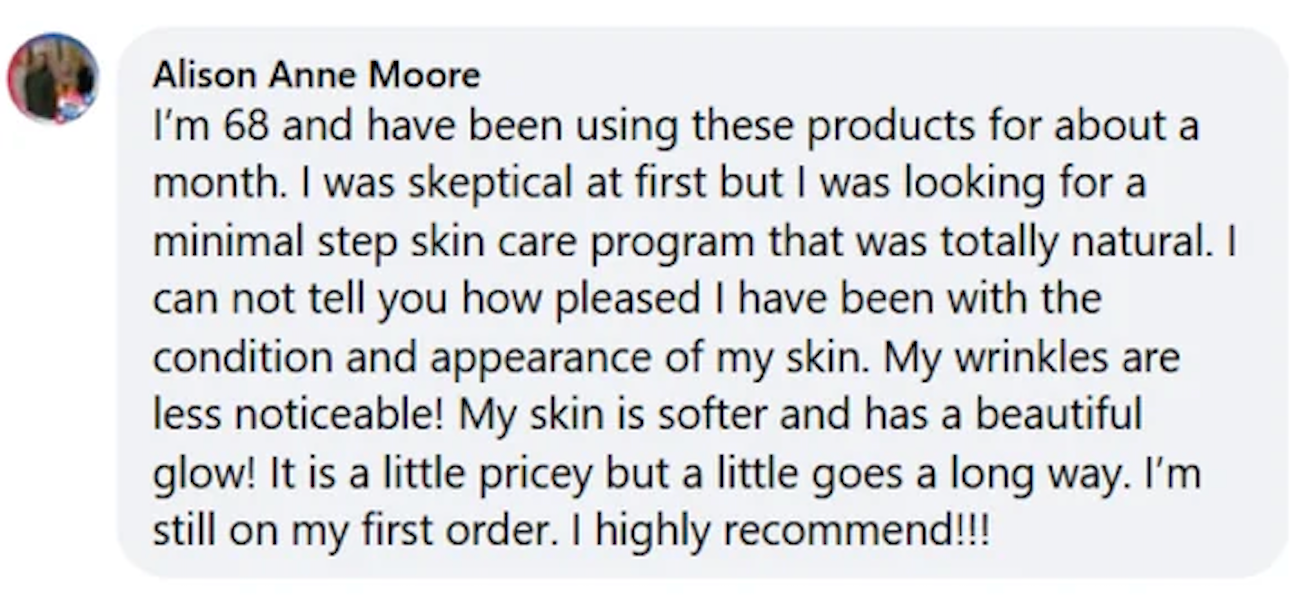 Customer testimonial