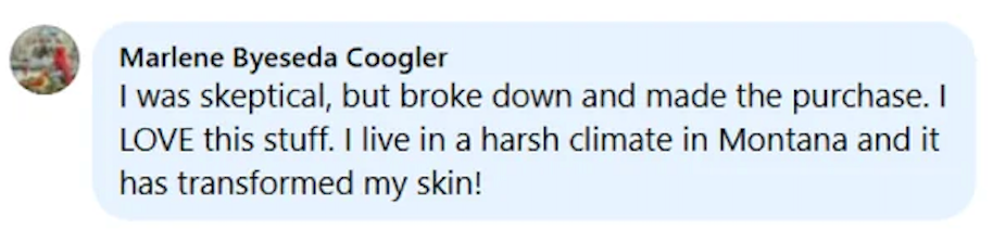 Customer testimonial